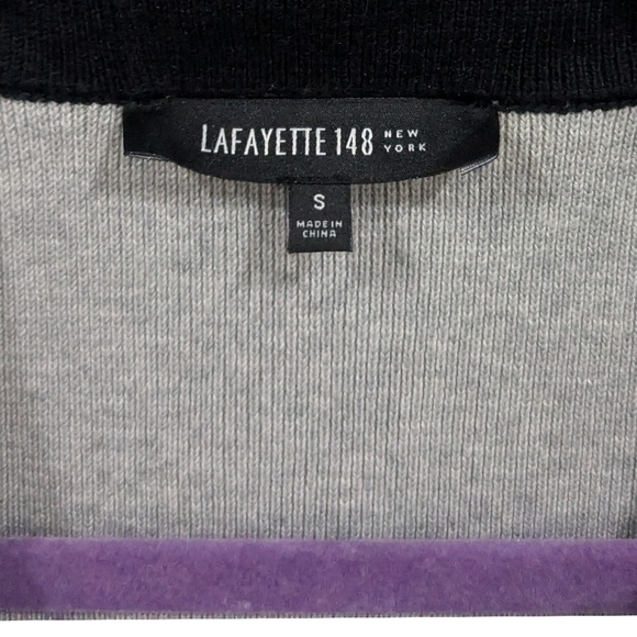 Lafayette 148 Colorblock Buckle Cardigan - Picture 5 of 8